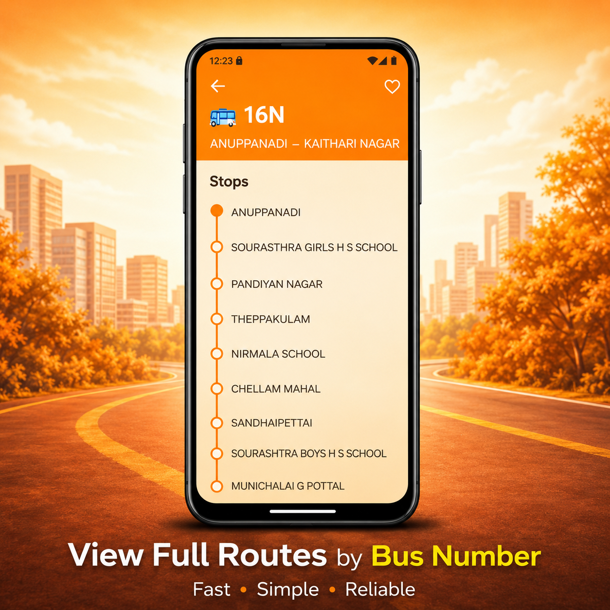 MakkalBus full route by bus number